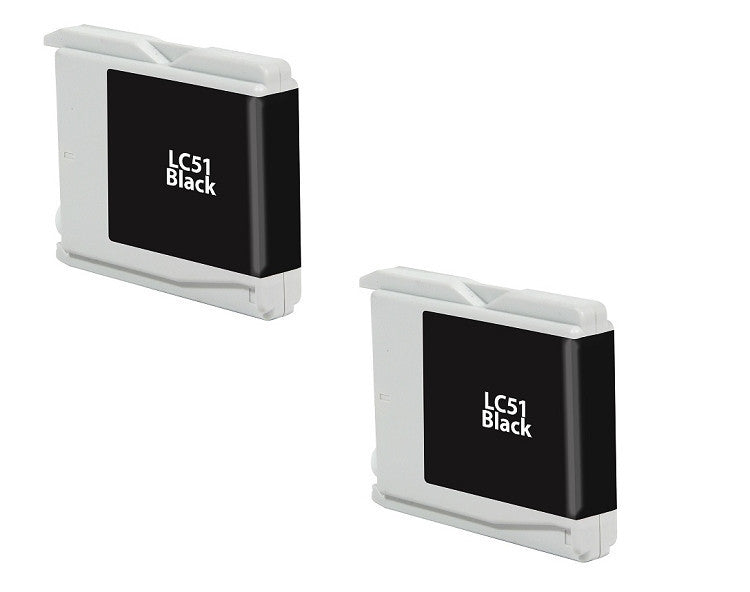 Brother LC-51BK 2pk  compatible ink - Buy Direct!