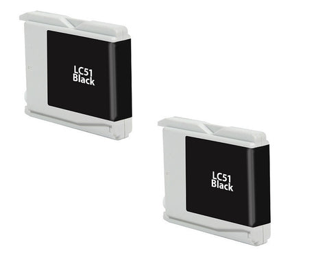 Brother LC-51BK 2pk  compatible ink - Buy Direct!