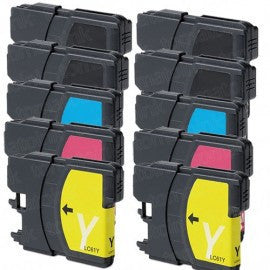 Brother LC-61 10pk (4BK/2CMY) compatible ink - Buy Direct!