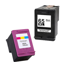 Compatible HP 65XL Black and Color Ink Cartridge Set High Yield