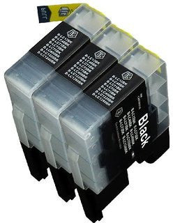 Brother LC-61BK 3pk  compatible ink - Buy Direct!