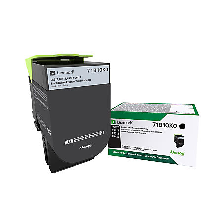 Lexmark Genuine OEM 71B10K0 Return Program Black Toner Cartridge (3K YLD)
