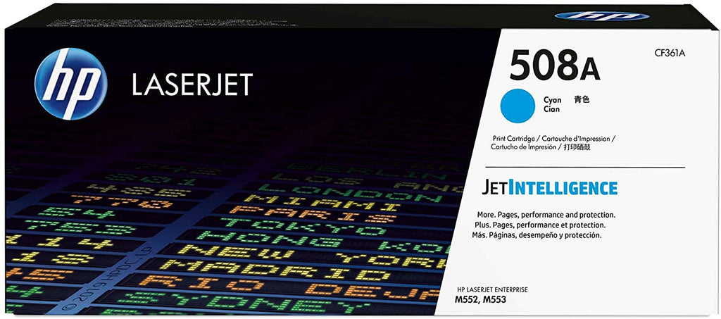 Hewlett Packard Genuine OEM CF361A HP508A Cyan Toner Cartridge (5K YLD)