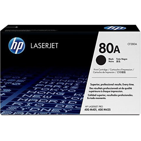 HP 80A Black -Toner original Single pack (CF280A)