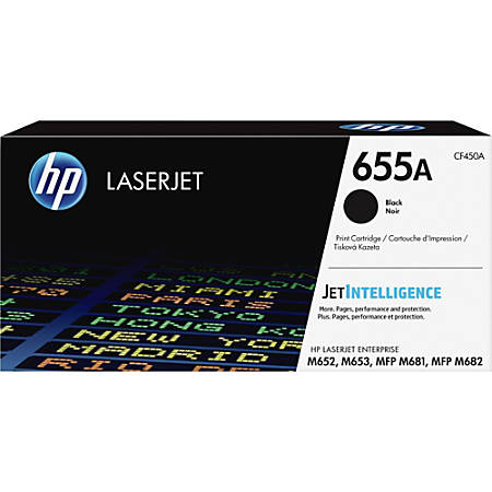 HP 655A CF450A Original OEM Black Toner Cartridge (12.5K YLD)