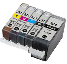 Canon PGI-220/CLI-221 Set of 5  compatible ink - Buy Direct!