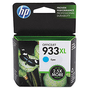 HP Genuine OEM CN054AN (HP933XL) HP 933XL High Yield Cyan Inkjet Cartridge (825 YLD)