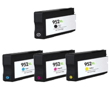 HP 952XL High Yield Compatible Ink Cartridge Set - Black Cyan Yellow Magenta
