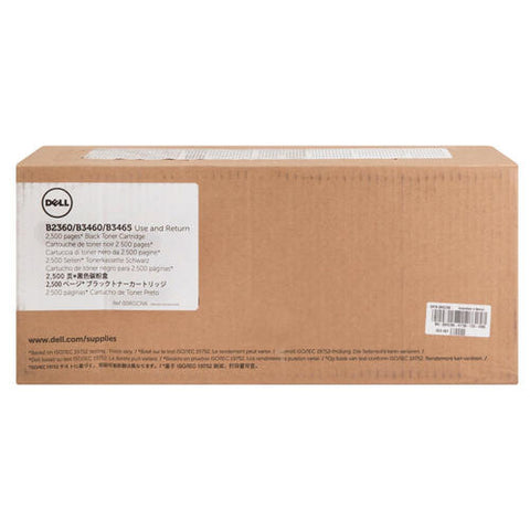 Dell Genuine OEM 331-9803 Standard Yield Black Toner Cartridge (2.5K YLD)